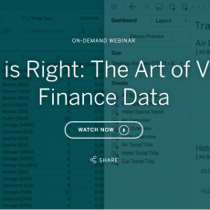 Webinar: El arte de visualizar datos financieros Webinar: El arte de visualizar datos financieros